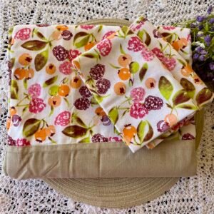 Hand loom cotton bedsheet  with Flower design