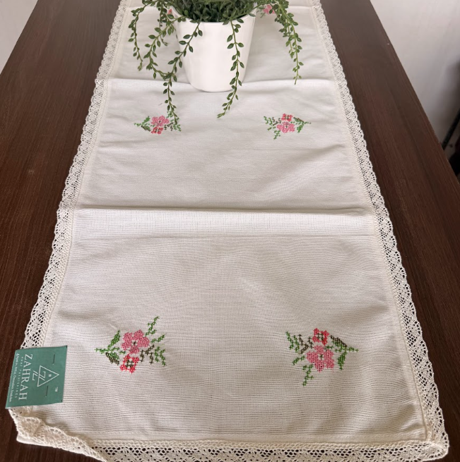 Embroidery Table Runner 6 Seater 54*13